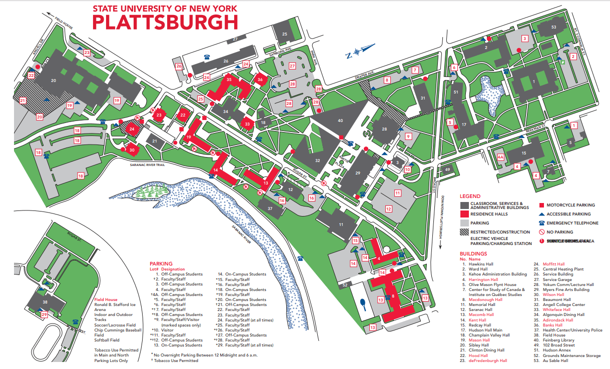 Suny Plattsburgh Campus Map